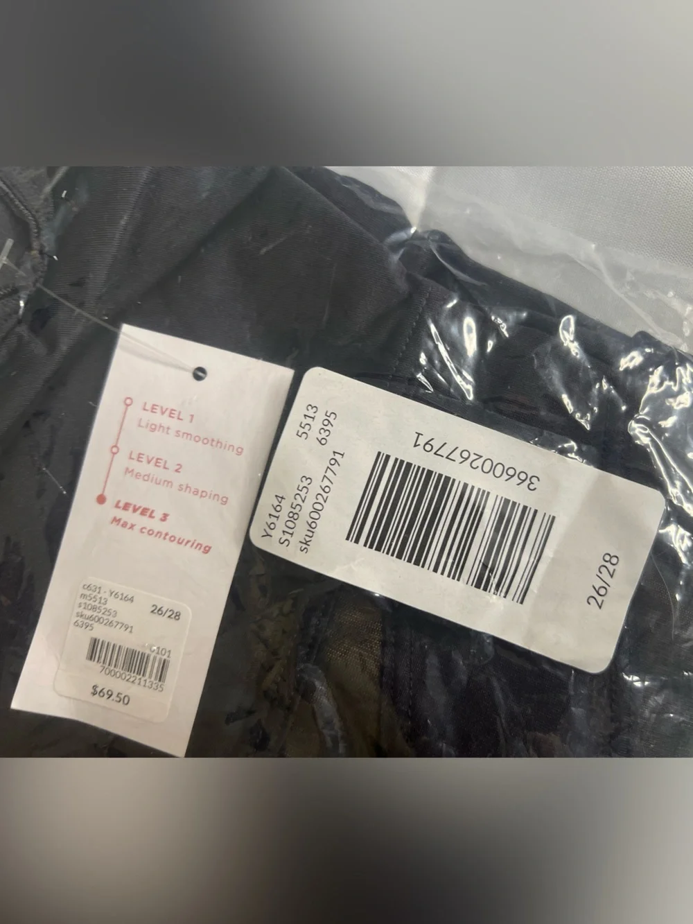 Cacique by Lane Bryant Open-Bust Thigh Shaper – Black – Size 26/28 (4X) NWOT